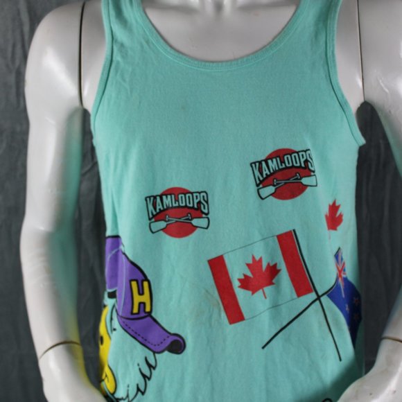 Vintage Tank-Top - Kamloops Rowing All Over Print - Men's Medium - Picture 2 of 12